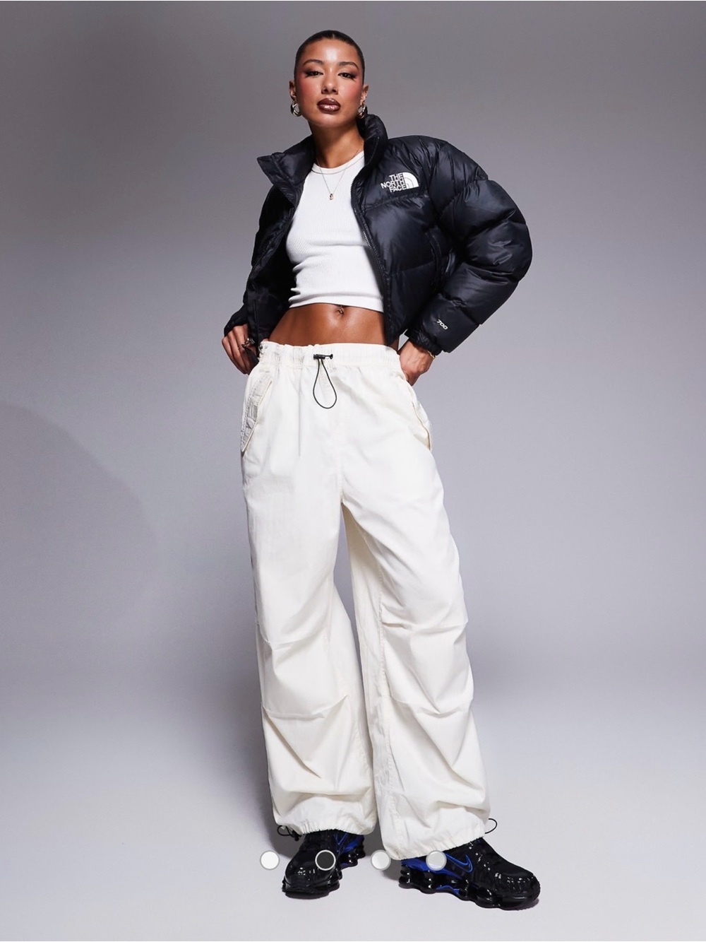 NWT The North Face Nuptse Cropped Down Puffer Jacket - size XL